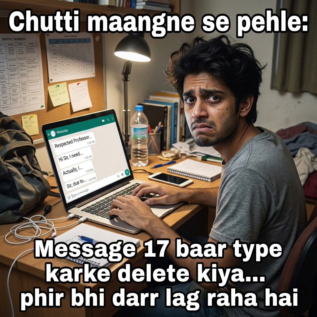 Typing the Leave Message 17 Times: Every word sounds risky when the guide is online.